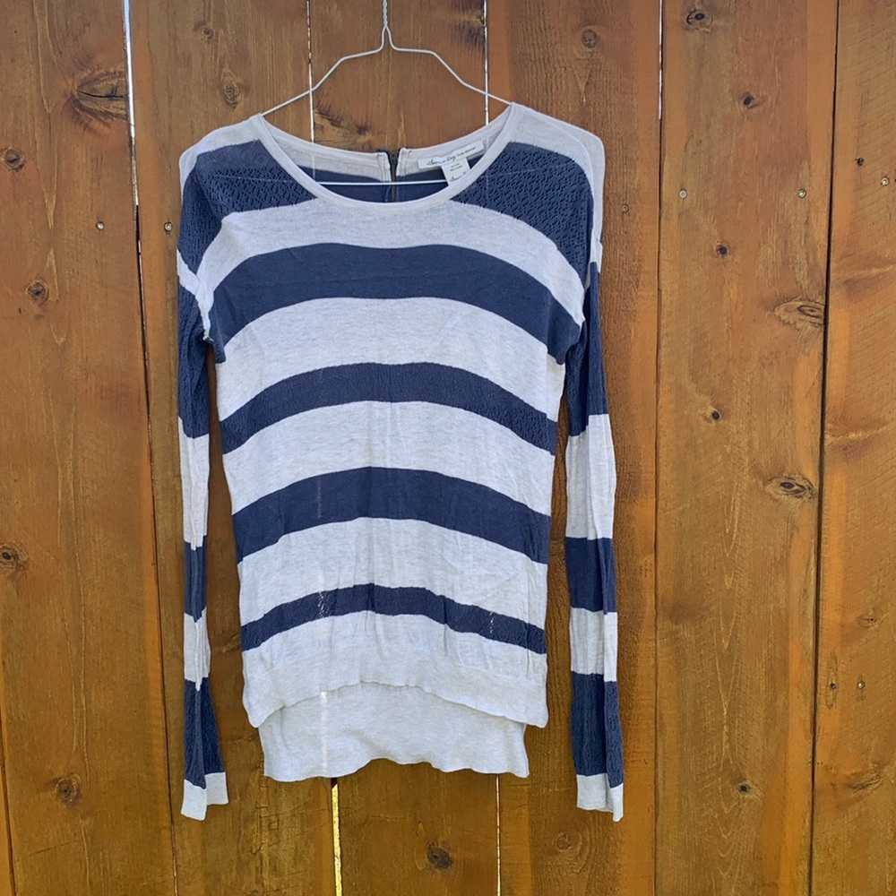 American rag boho style light long sleeve top striped Size small women’s ladies